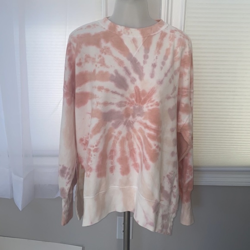 Abercrombie‎ and Fitch Oversized Tie Dye Crew Sweatshirt Sweater